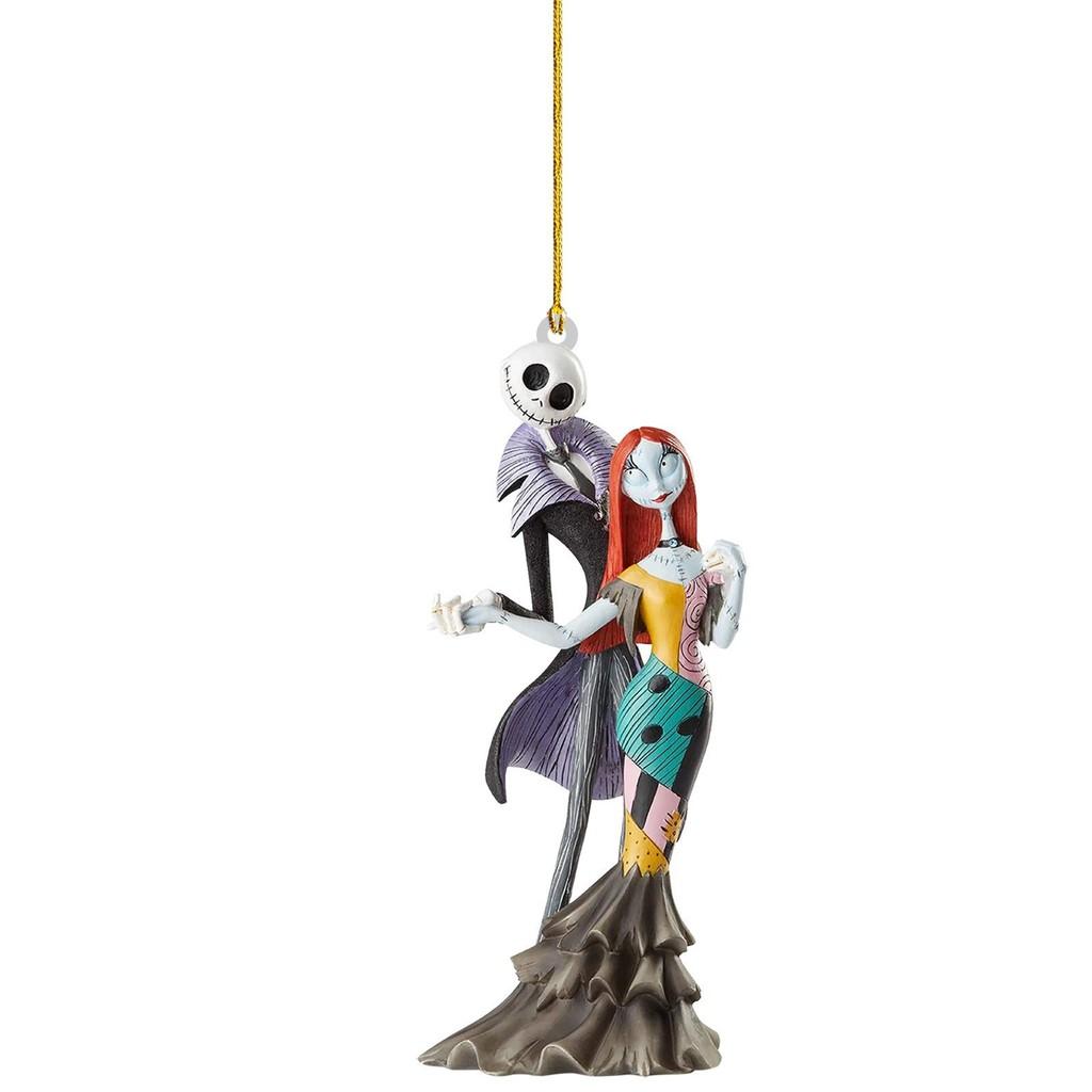 Tim Burton Nightmare Before Christmas Acrylic Hanging Ornament Jack Skellington Doctor And Mayor Figurine Car Decoration