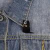Cute Black Cat Enamel Pin Cartoon Metal Brooch Collar Pin Badge Backpack Clothing Decor Fashion Accessory Gift For Daily Wear