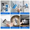 2 in 1 Silicone Blade&Sponge Multi-function Window Glass Wiper Brush Windows Cleaner for Kitchen Bathroom Shower Squeegee Scraper