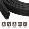 uxcell U Channel Edge Trim 6.6ft Length Rubber Guard Seal Strip Fits 0.5-1mm Edge (5/32" W x 23/64" H) Black