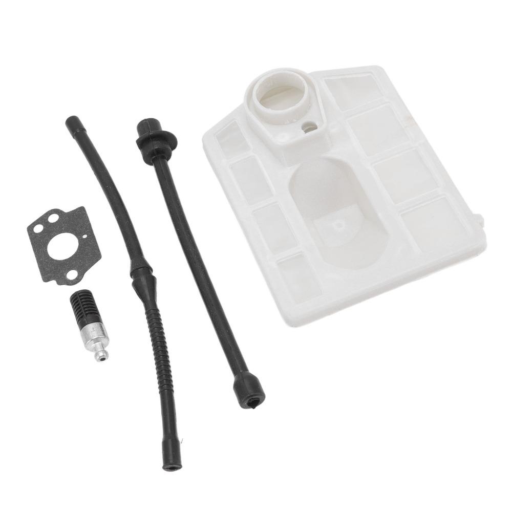 Schwarz-Weiß Kettensägen Luftfilter-Kit Luftfilter Ölschlauch-Kit für 4500 5200 5800 Kettensäge