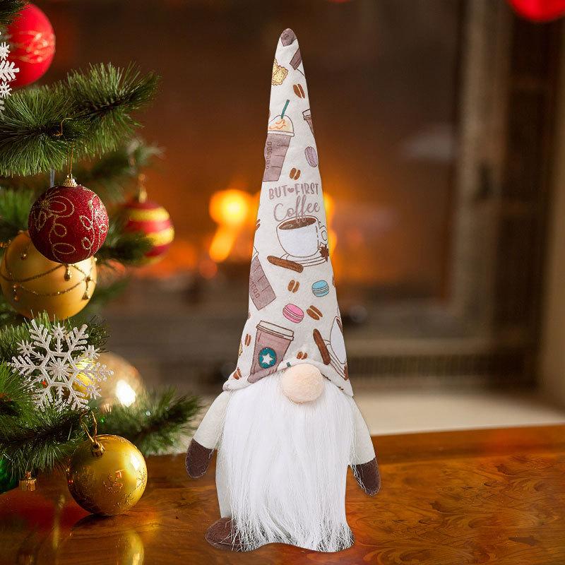 Christmas Figurine, High-end Knitted Pointed Hat Sitting Posture, Dwarf Plush Ornament, Decorative Items