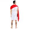 Ancient Egyptian Greek Masquerade Costume with Red Shawl for Adults