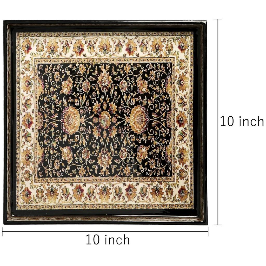 Поднос из МДФ с эмалью, Enamel Coated Tray in MDF (Jamawar),  Duli