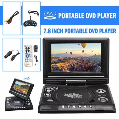 7.8-inch Portable DVD EVD Player with TV/USB/game Functions