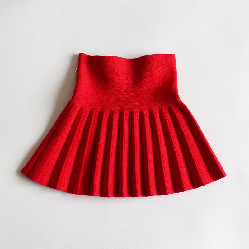 Girls' Midi Skirts: Princess Pleated Puffy Dresses for Kids