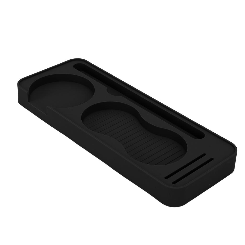 Coffee Tamper Mat Silicone Tamping Pad for Portafilter Tamper Distributor Brush Puck Screen Water Proof Heatproof Tamp Station for Counter