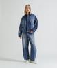 AVIREX WAPPEN BARREL LEG DENIM PANTS indigo