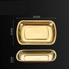 Stainless Steel Square Plate Serving Tray Easy Clean Snack Food Holder for Home Restaurant Coffee Shop