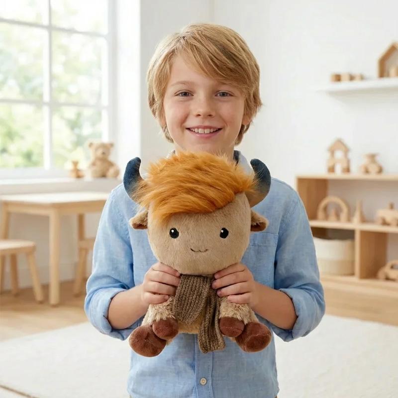 New Highland Cow Plush Toys Exquisite Animal Doll Unique Doll Comfortable Sleep Companion Products Birthday Gifts For Children