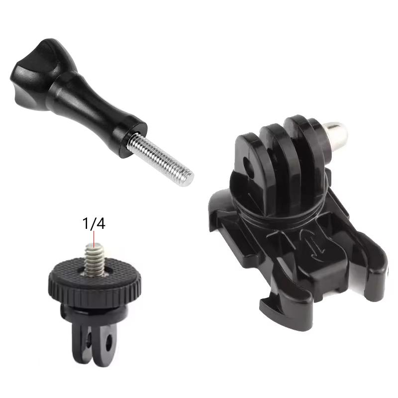 360° Rotatable Quick Release Buckle Mount Base with Thumb Screw for GoPro Hero 13 12 11 10 9 8 SJCAM Insta360 DJI Action Camera