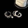 Trendy Retro Pearl Tassel Open Ring for Women
