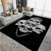 Horror Skull Art Area Rug,Carpets for Living Room Bedroom Decoration, Sofa Chair Cushion Rug,Kitchen Bathroom Non-slip Floor Mat