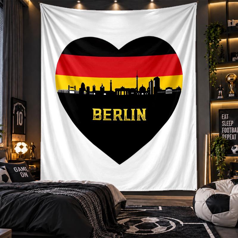Wall Hanging Tapestry Germany national football team Print Cloth for Living Room Bedroom Home Decor