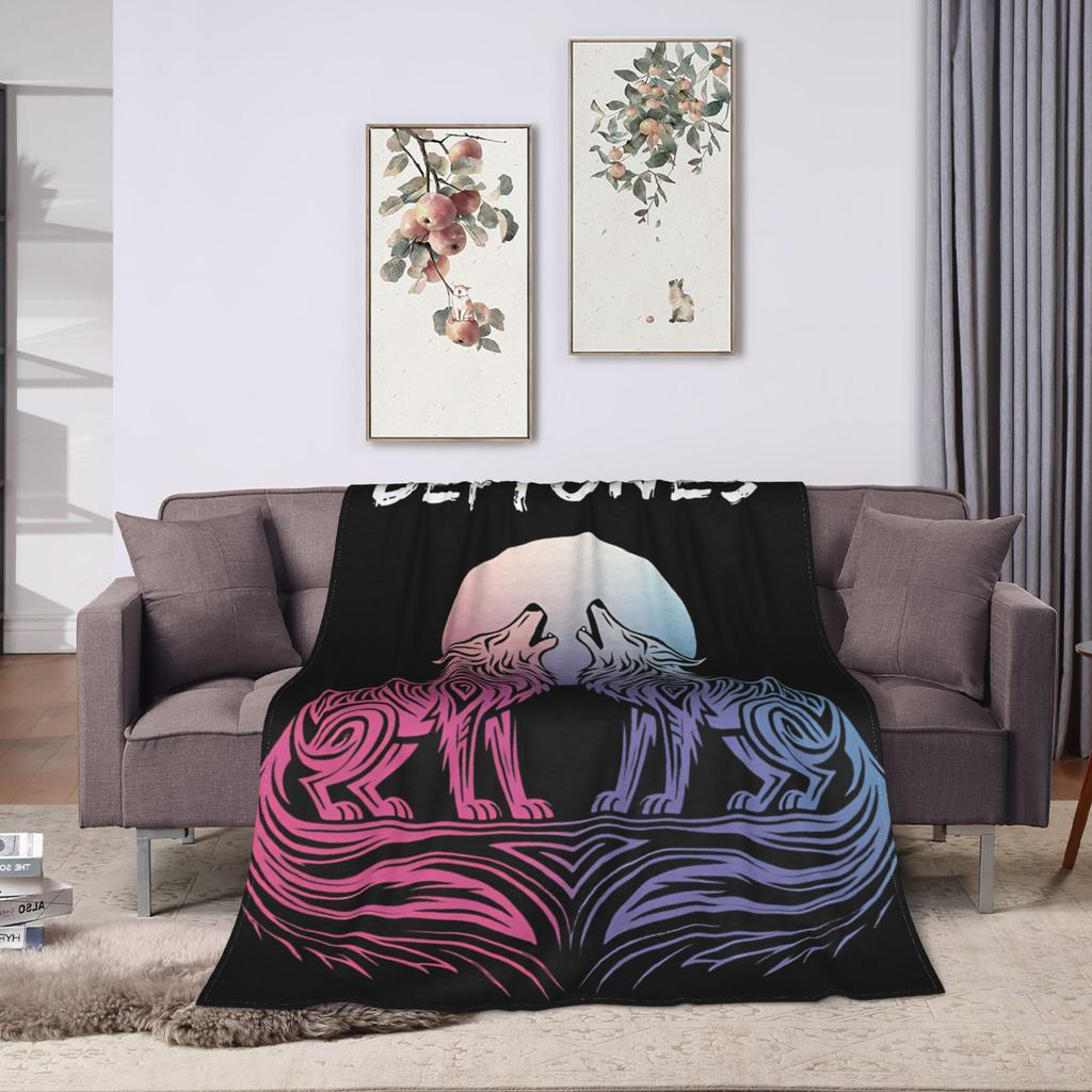 D-Deftoness Nu Metal Plush Blanket Child Flannel Throw Blanket For Living Room Soft Design Quality Bedspread Gift Idea
