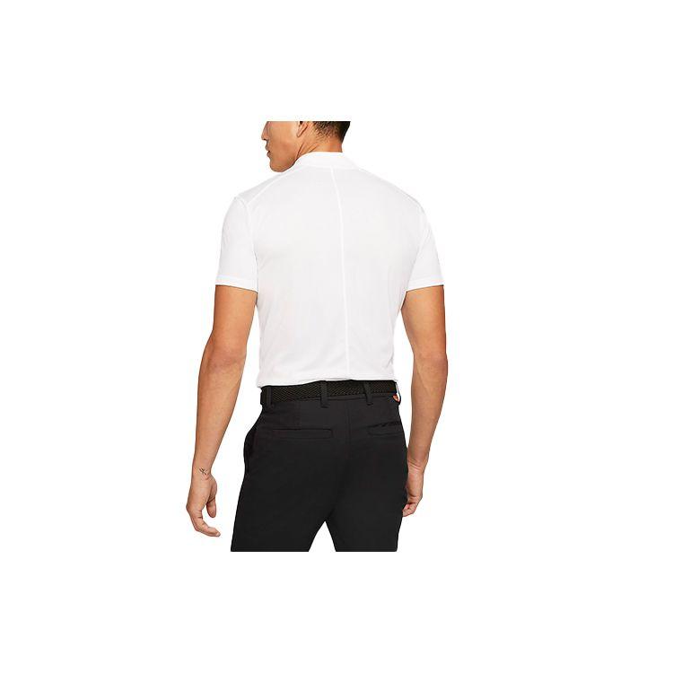 Nike Casual Breathable Solid Golf Short Sleeve Polo Shirt Men Tops White DH0827-100