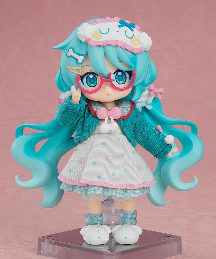 Nendoroid Doll Character Vocal Series 01 Hatsune Miku Hatsune Miku Home Coordination and Plastic Action Figure Ver. Non-scale Cloth, Magnet,