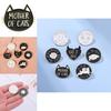Creative Cartoon Cat Brooch Stylish Personalized Letter Pin For Fashion Accessories