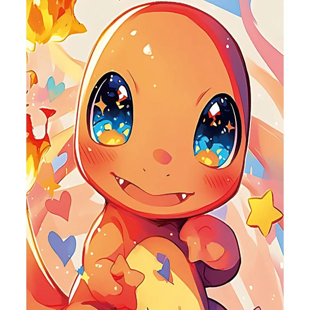 Pokemon Home Decoration Canvas Painting HD Anime Colorful Poster Figure Squirtle Gengar Pikachu Charmander Wall Art Picture Gift