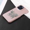 Faux Leather Diamond Butterfly Pattern Phone Case For IPhone16 15 14 13 12 11Pro Pro Max Plus XS Max7 8 Series Drop-proof Case