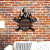 Arte de Pared de Metal Regalo para Barbacoa Decoración de Maestro Parrillero Señal para Cocina Exterior