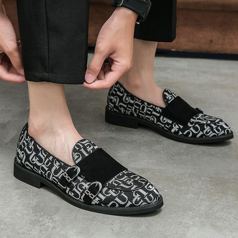 Fashion Hot Classic Men's Casual Leather Shoes Designer Dress Loafers Men Wedding Shoe Slip-On Comfortable Leather Flats Men Moccasins