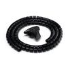 Practical Management  Wrap Clip Wire Organizer Cord Protector Cable Holder Flexible Spiral Tube