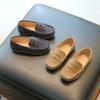 Boys' Peas Shoes Flannel Small Leather Shoes Spring and Autumn Fashion Soft-soled Children's Shoes Casual Shoes