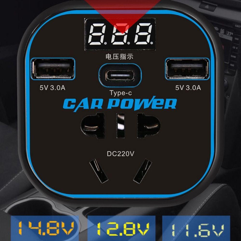 Universal Power Adapter 12V/24V To 220V Car Converter Socket Portable Car Inverter For Cars/trucks