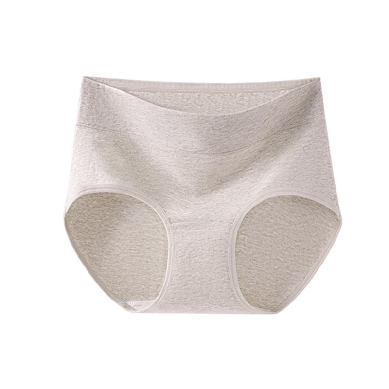 Women's Pure Cotton Seamless Briefs - Antibacterial, Extended Crotch, Mid-High Waist, Class A Comfortable Underwear