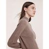 GOELIA 100% Cashmere Half-High Neck Seamless Sweater