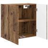 Wall Mounted Cabinet In Reclaimed Wood Look 59 X 31 X 60 Cm Engineered Wood