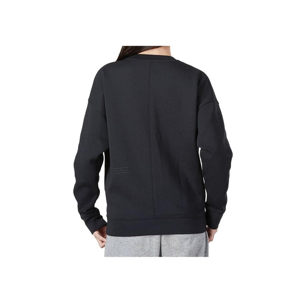 Under Armour Solid Knit Crew Neck Sports Sweatshirt Women sweatshirts Black 1374118-001