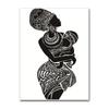 White Wall Picture Poster Print Home Decor Beautiful African Woman With Baby Bedroom Art Canvas Painting Black and