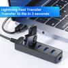 4 Ports USB Splitter Multiport USB 3.0 HUB Type C Power Port 5Gbps High Speed HUB Docking Station for Macbook Laptop Accessories