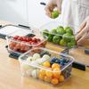 Transparent Food-Grade Refrigerator Storage Box for Fresh Produce and Lunches