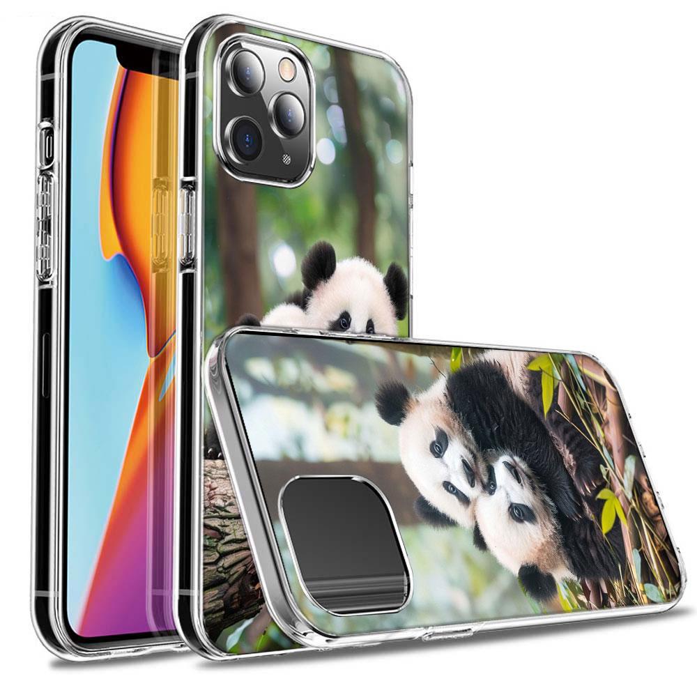 Panda Baby, Giant Panda Family Phone Case For Iphone 16E 15 Pro 14 Plus 17E 16 17 Pro Max Air 11 12 13 Mini Shockproof Capa C