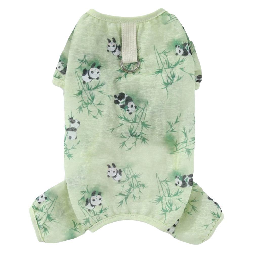 Breathable Dog Cooling Jumpsuit Panda Print Pet Sunscreen Clothing  Outdoor Activities XL