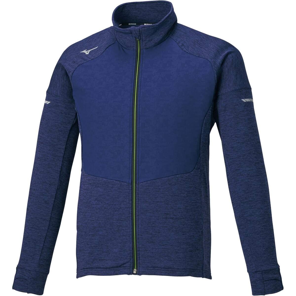 

Mizuno Stretch Fleece Training Blue Depth Size S Men s Jacket, Heather, (32MC1557)