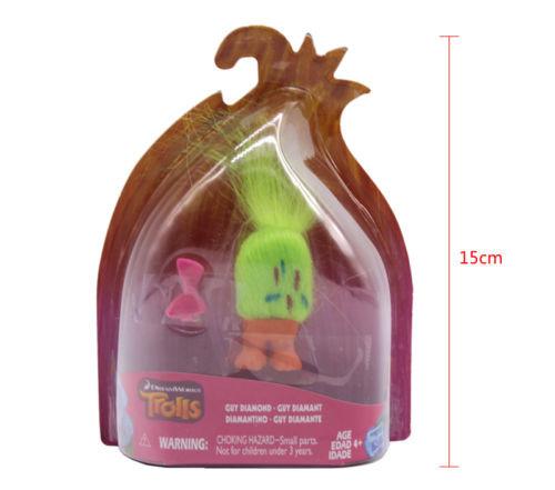 Trolls Poppy New Branch Diamond Biggie Harper Figures Plush Pvc Doll Toys Kid