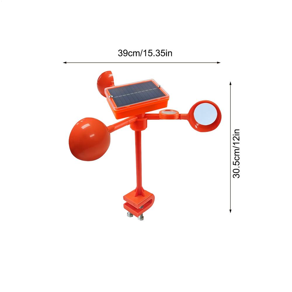 Solar Powered 3In1 Bird Repeller 360 Degree Rotating Solar Powered Rotating Pigeon Repeller For Orchard Farm Garden Pond