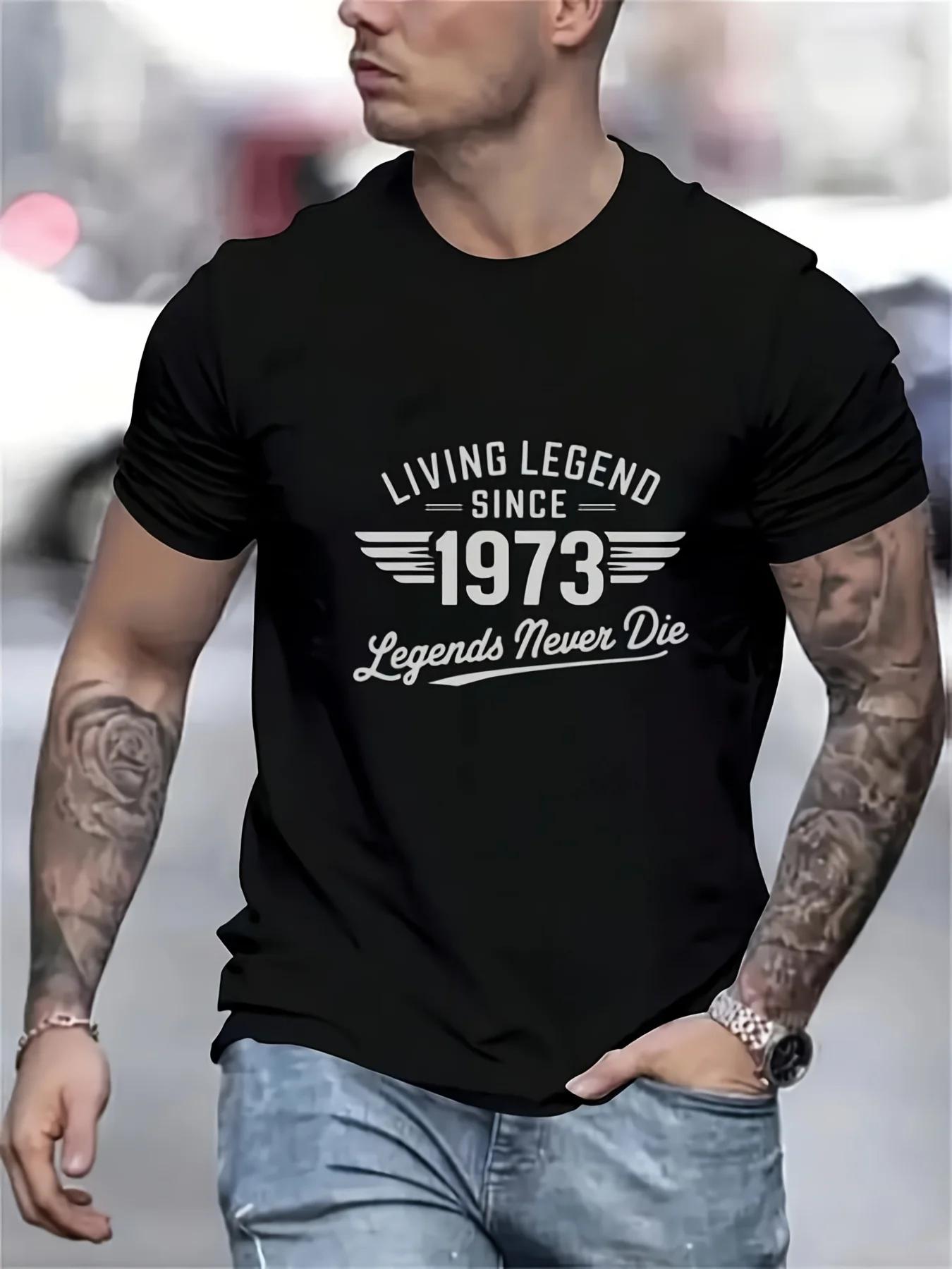 

Since 1973, The Legendary Eternal Men s Pattern T-shirt Has A Casual Street Style with Regular Short Sleeves - Men s Summer C... S разноцветный