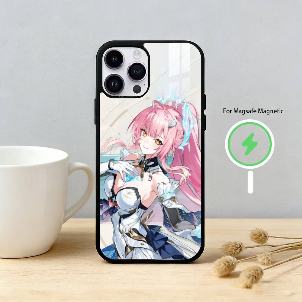 Denia Hiyuki WuWa Wuthering Waves Phone Case For iPhone 17 16 15 14 13 12 Pro Max Plus for Mirror Wireless Magnetic Cover