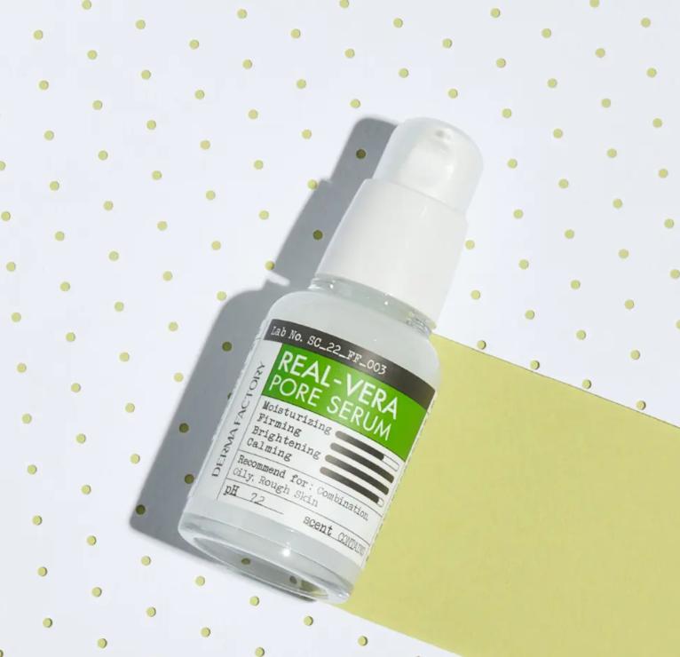 DERMA FACTORY Real Vera Pore Serum 30ml Vegan Pore Tightening Serum