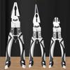 Versatile Electrician Plier Side Scissor Long Nose Pliers Side Scissor Long Nose Wire Scissor Perfect for Various Projec