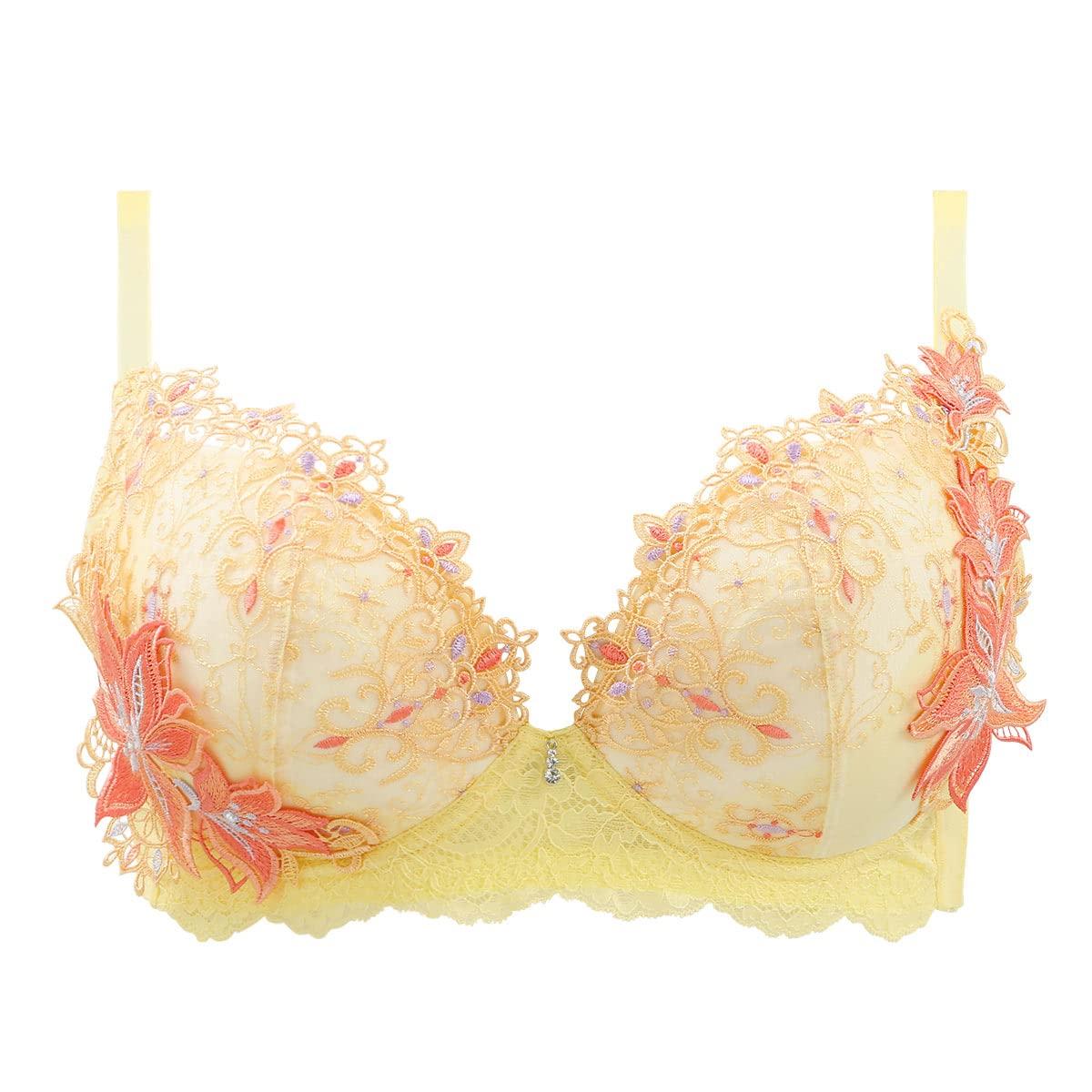 

GRANDE 002 Бюстгальтер Большого Размера GHI Giglio Regina Единица Гламурный Размер [himico] 65-85 (YE-Желтый, I75)