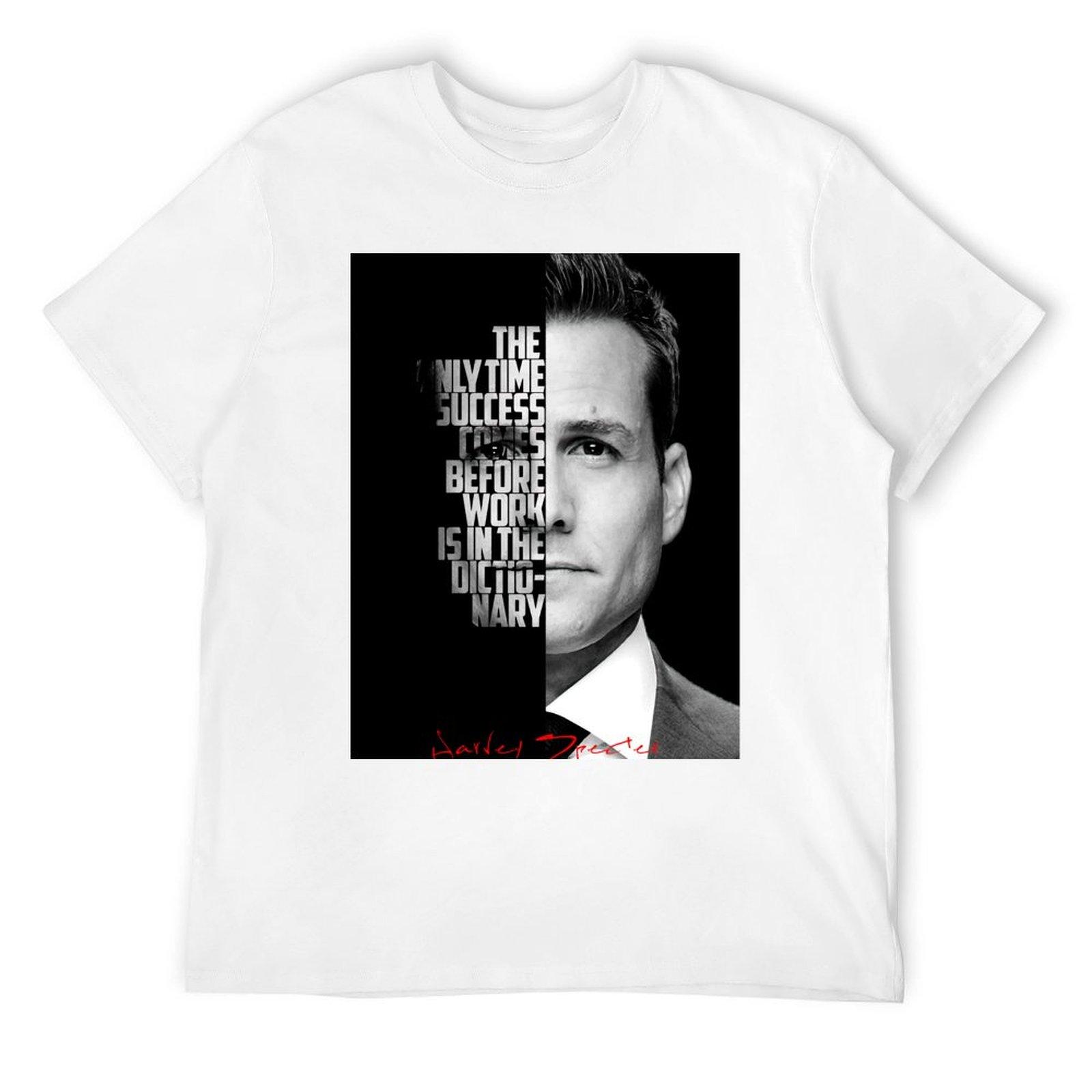 Черно-белая мотивирующая цитата Харви Спектера. Футболка оверсайз с графическим принтом футболки с изображением рэпера винтажная футболка мужская S