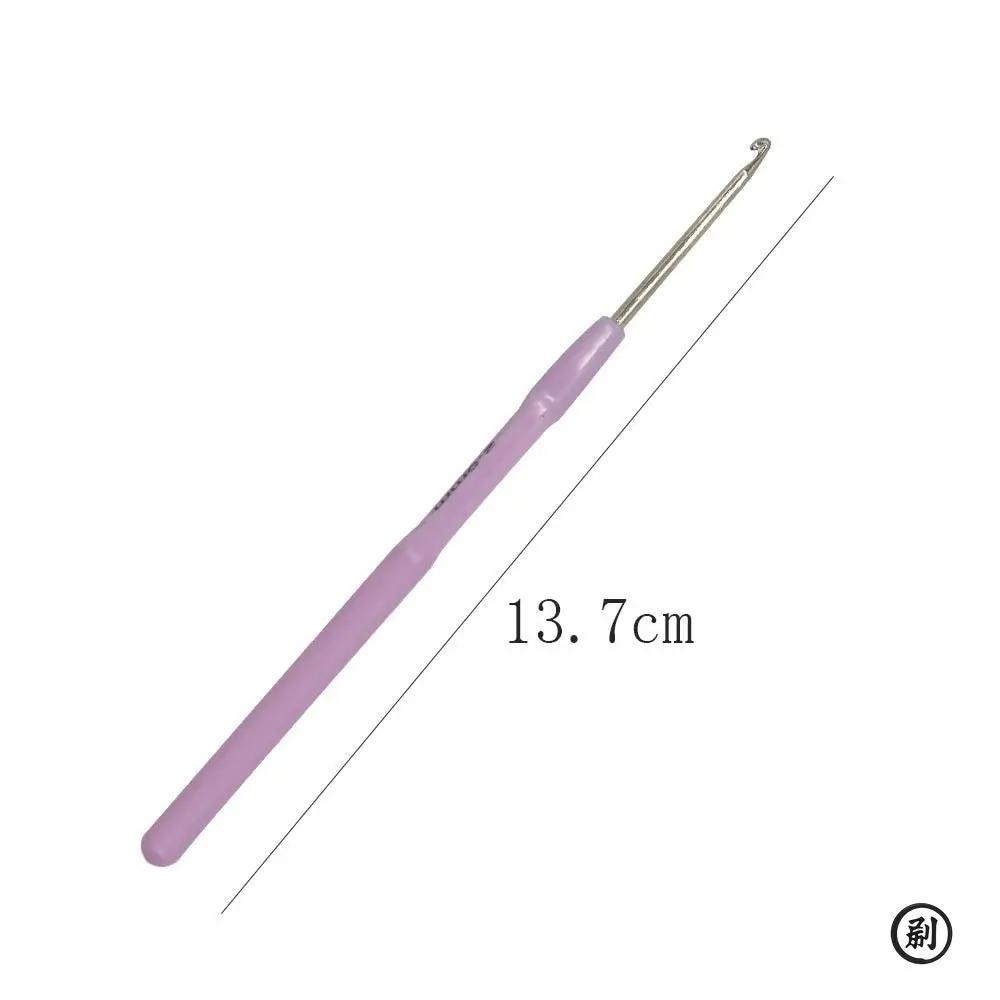 3pcs/set Plastic Handle Crochet Hooks Knitting Needles for Yarn DIY Craft Tools