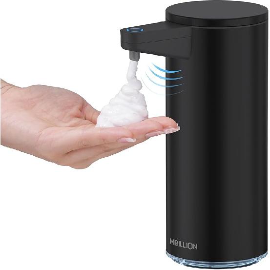 Mbillion Automatic Soap Dispenser Touchless Foaming Soap Dispenser USB Rechargeable Dispenser Electric 5 Levels Adjustable Foam Soap Dispenser Pump чёрный