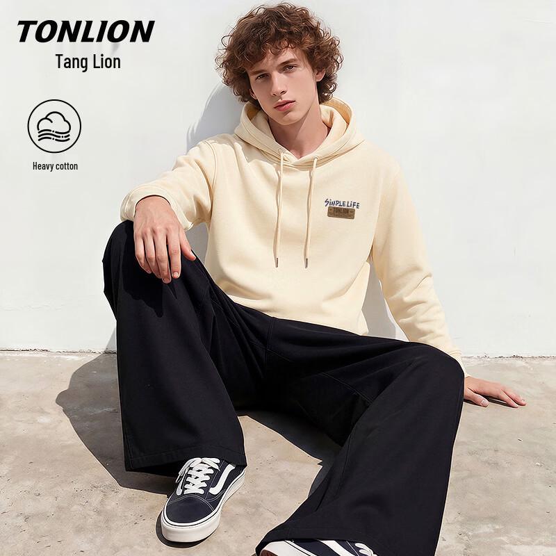 TonLion Men s Casual Hooded Pullover Sweatshirt 2XL